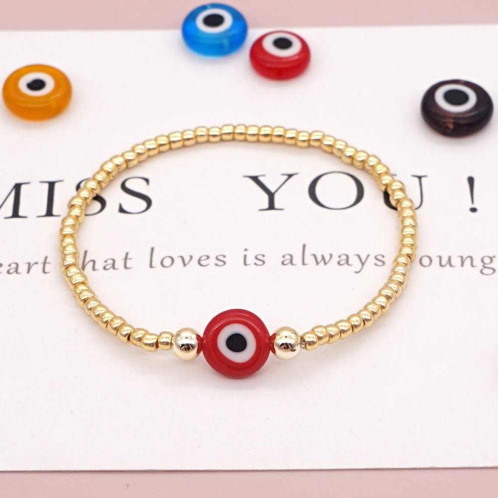 1 Piece Bohemian Colorful Glass Seed Bead Irregular Womenu0027S Bracelets