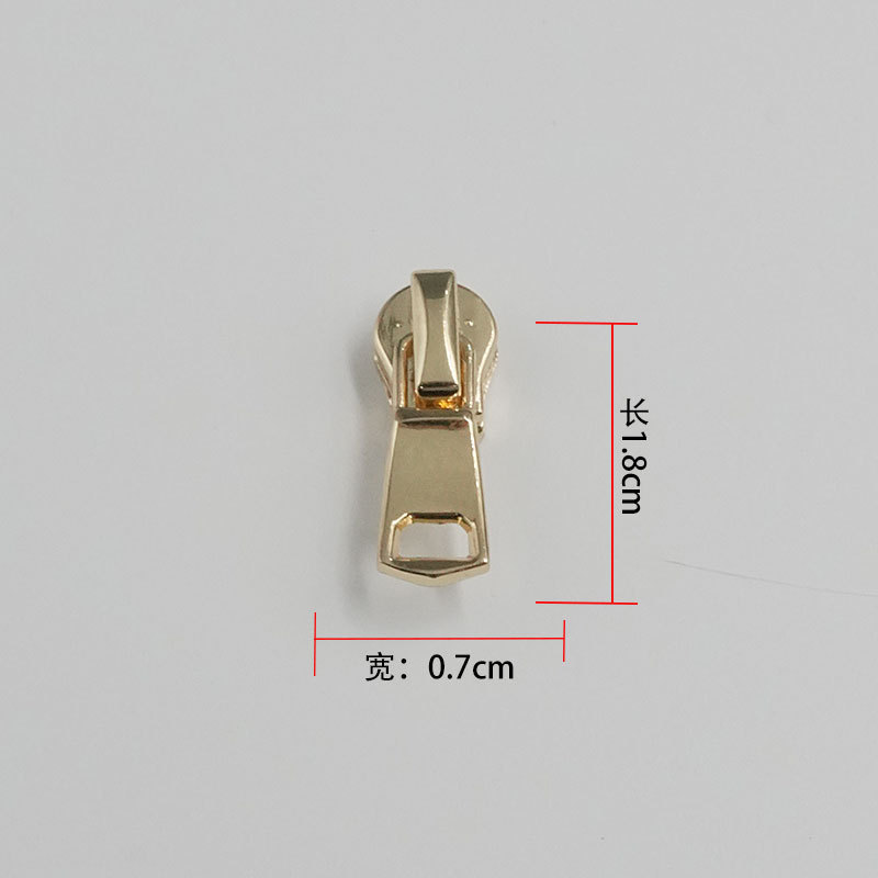 批发金属拉链头 3号拉链头浅金拉头拉片箱包拉链拉扣头5号拉链头|undefined