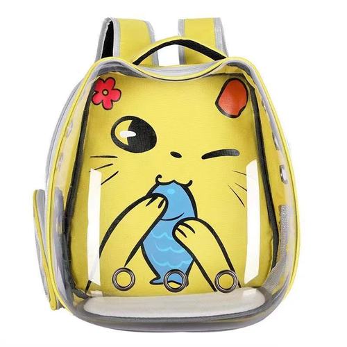 Transparent Pet Bag New Breathable Space Capsule Cat Bag Shopping Portable Backpack Cat Backpack Cartoon Pet Supplies