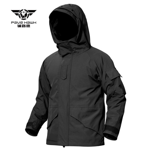 Road Eagle G8 Tactical Windbreaker with Glued Softshell, Tactical Camouflage Military Combat Jacket, Cotton Outerwear PLY-1
