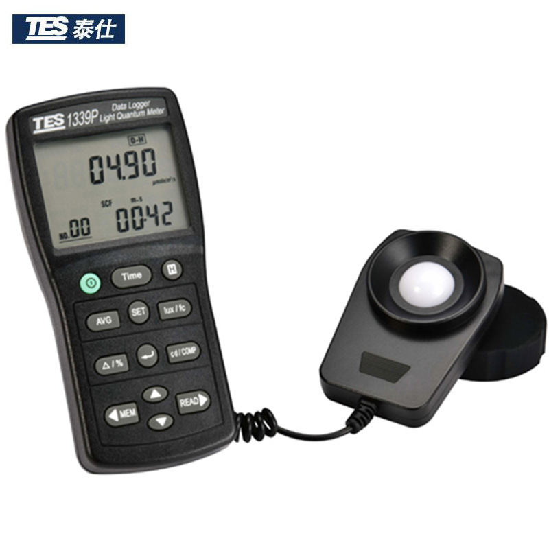 泰仕TES-1339P记录型照度光量子计光合有效辐射计 能量计 光强计