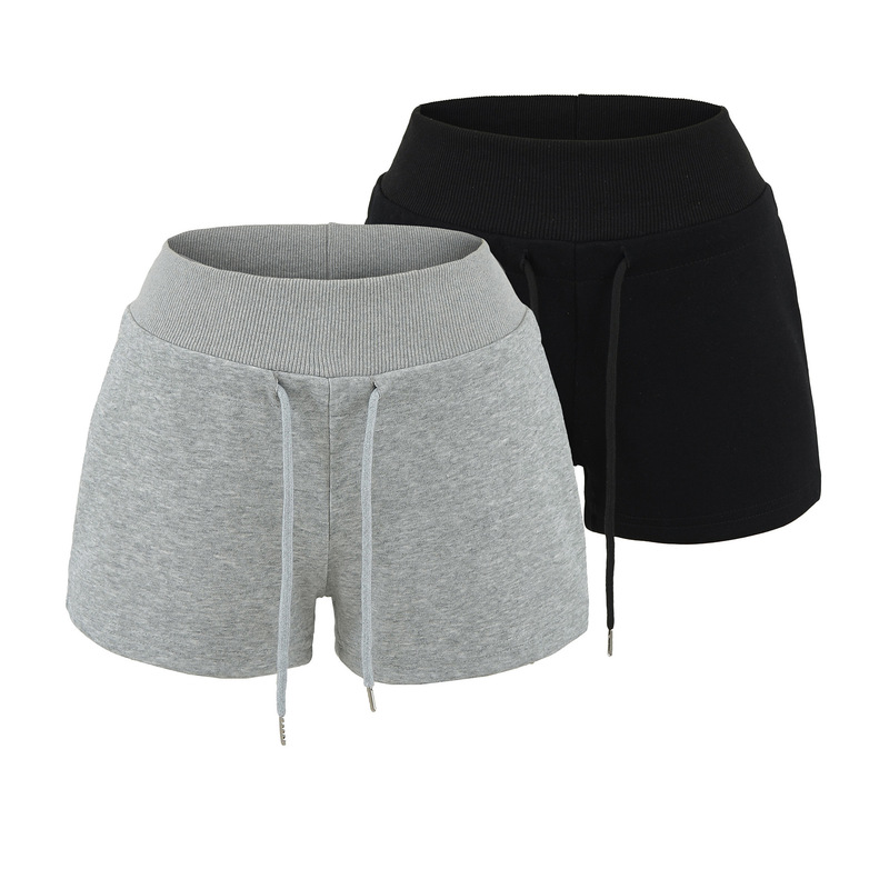 Summer Sexy Hot Girl Shorts 2025 New Low-Waist Drawstring Versatile Casual Loose Fitness Running Hot Pants