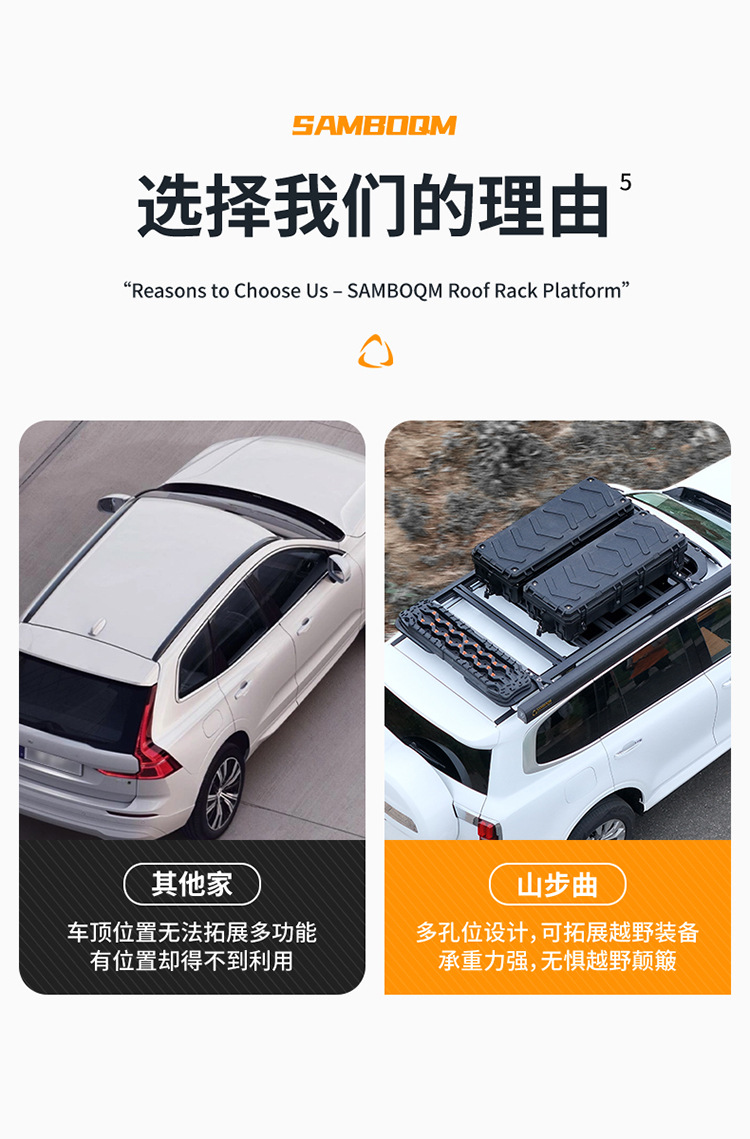 Tank 500 roof luggage rack climbing ladder mountain step brand non-destructive installation modified accessories roof platform