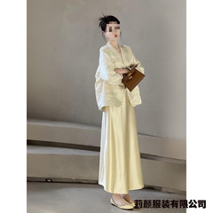 新中式国风套装女2025夏季新款穿搭一整套独特漂亮外套半身裙套装