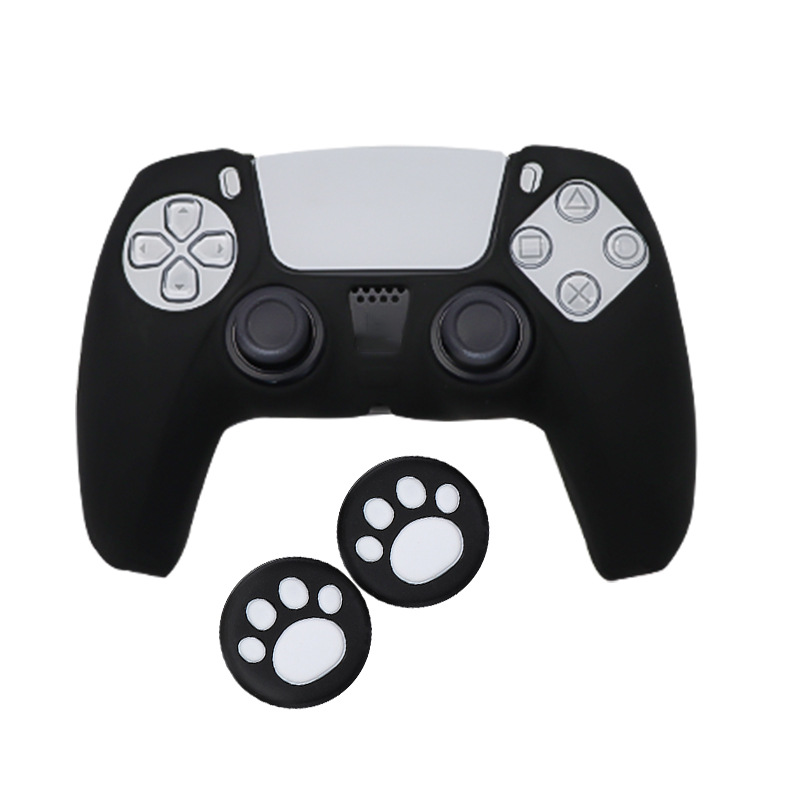Funda Protectora de Silicona para Control PS5, Antideslizante, con Tapas de Joystick