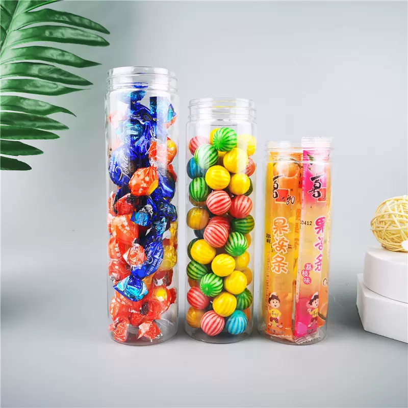 现货供应广口塑料瓶 500/1000ml透明塑料罐 透明花茶密封罐子