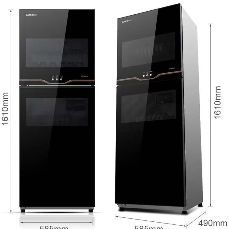 Kangbao Va1 Series Disinfection Cabinet Vertical Household Stainless Steel Small High Temperature Kitchen Tableware Cabinet Offline Same Style