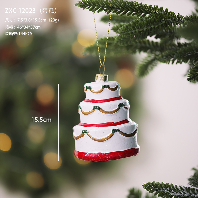 Navidad decoración colgante pan de jengibre espiga casa muletas colgante de automóvil árbol de Navidad colgante de guirnaldas de Navidad