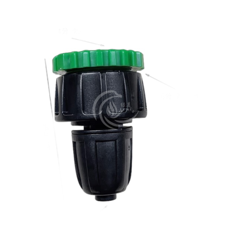 Conector Rápido para Manguera 4 y 6 Puntos Rosca Interna a 8/12 Plástico Conexión con Bloqueo para Riego por Goteo
