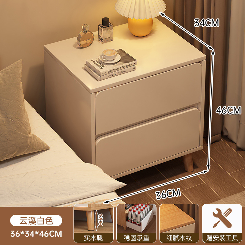 Mesa de cabezal de cama simple y moderna gabinete de almacenamiento pequeño para dormitorio doméstico de alquiler de habitaciones pequeñas