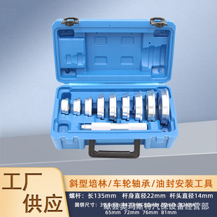 10Pcs Palin Bearing Installation Tool Bearing Tool Oil Seal Tool 10-Piece Set Aluminum Block Oil Seal Extractor