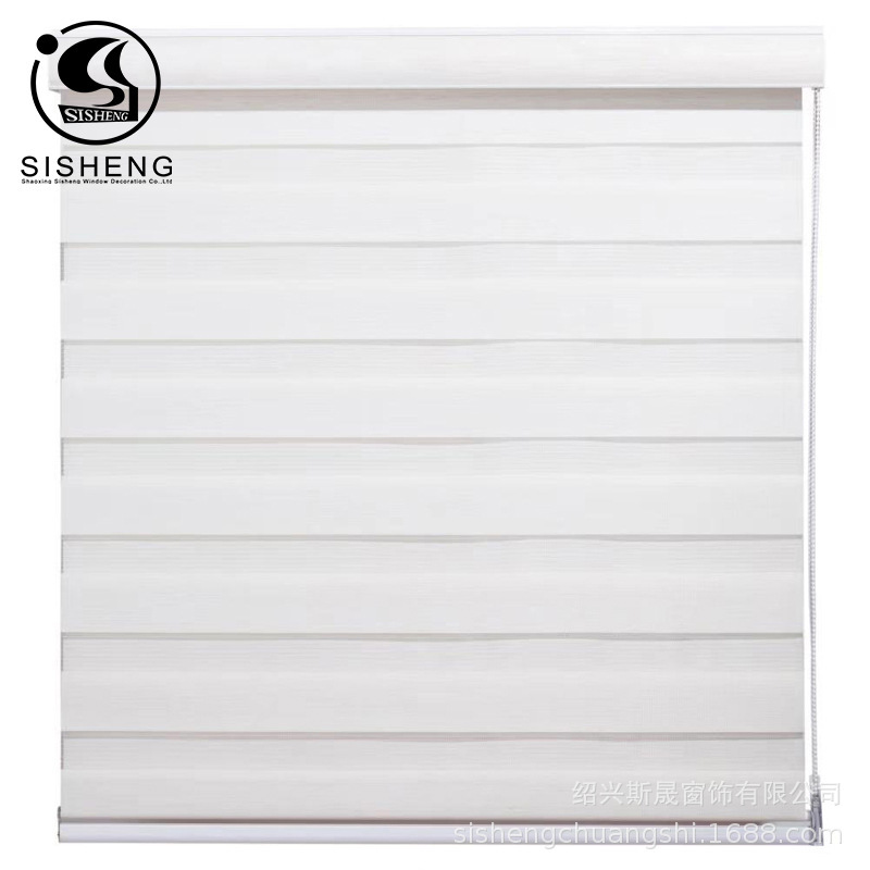 Roller Blinds, Semi-Shading, Breathable Soft Gauze Blinds, Zebra Blinds, Smart Electric Dimming, Double-Layer Hand-Pull, No Punching