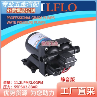 F42款11.3升微型直流电动12V/24V热水器花洒增压洗车隔膜泵抽水泵