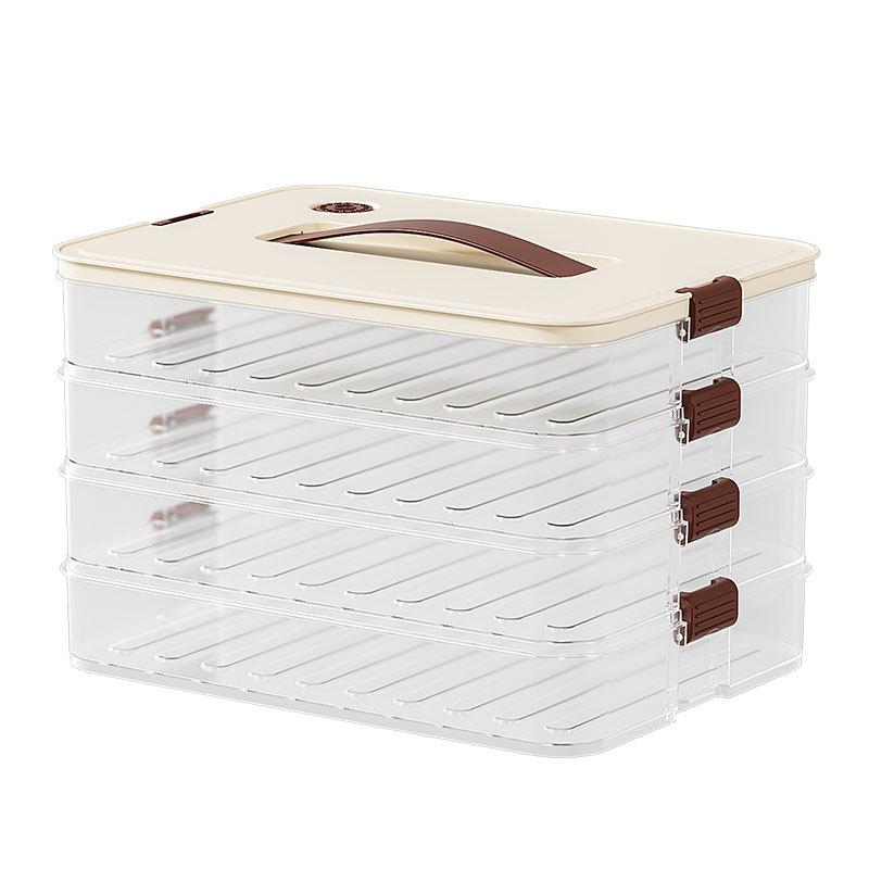 Dumpling Box Special Frozen Dumpling Box Refrigerator Storage Box Household Large Capacity Quick-frozen Chaotic Freezing Preservation Box Multi-layer