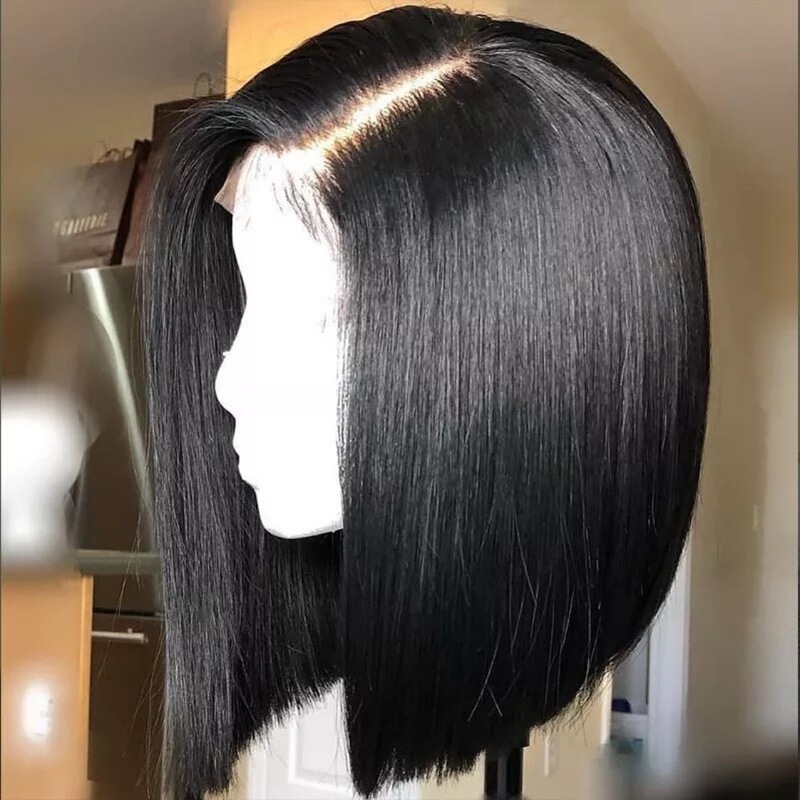 European and American Wigs for Women, European and American Front Lace Headgear, New Wig Sets, Women's Chemical Fiber Lace Headgear, Short Straight Hair