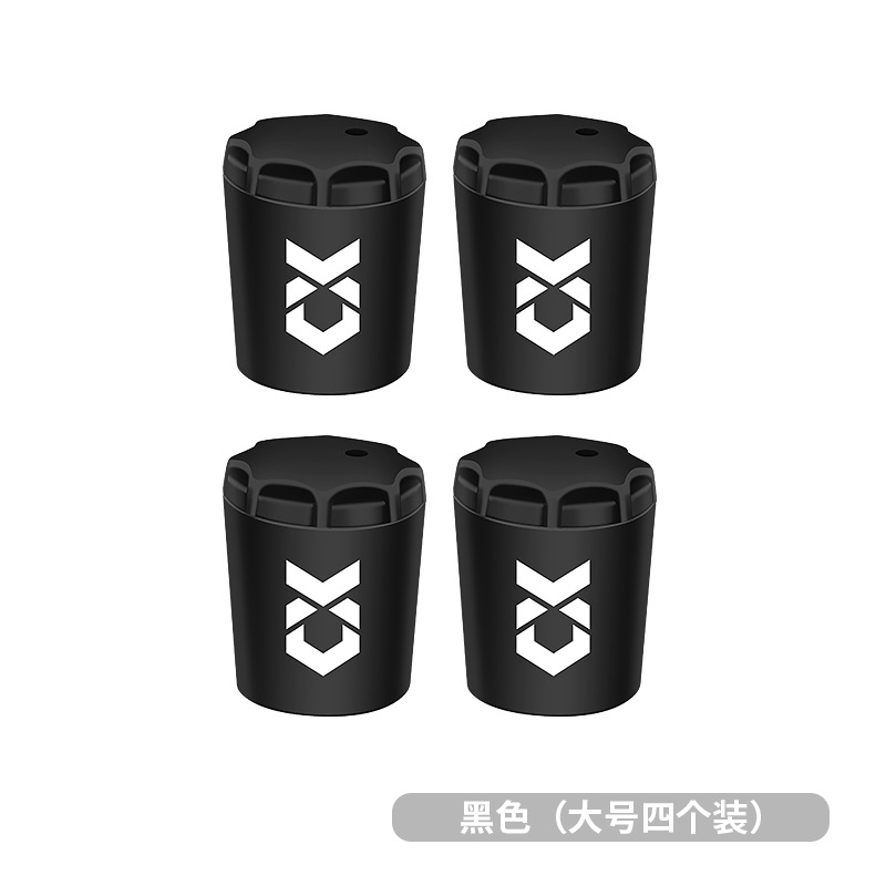 Qianrui nueva caña de Luya, cubierta protectora de silicona de bloqueo trasero, cubierta de bloqueo trasero, caña de pescar antideslizante, accesorios de pesca de bloqueo trasero