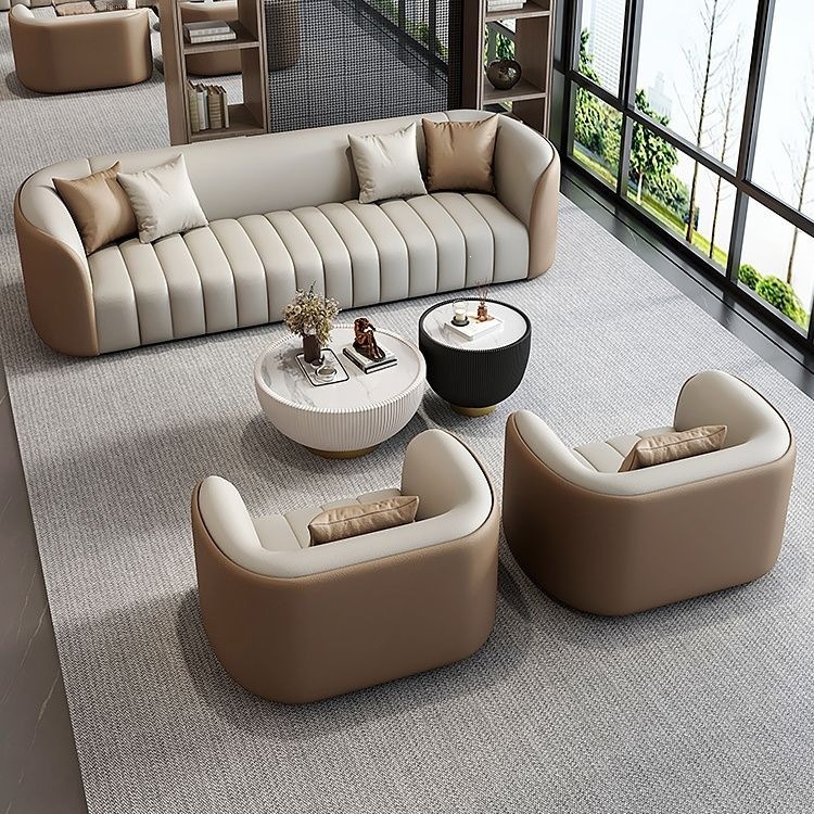 Hotel lobby, VIP lounge, reception area, sales office, sofa, sales negotiation area, sectional sofa