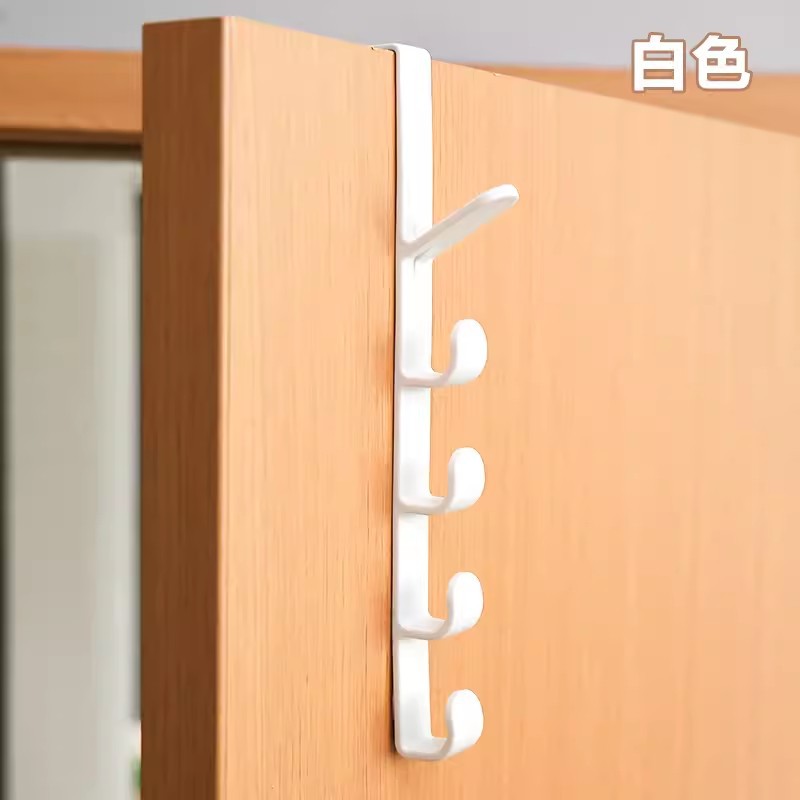 Ganchos adhesivos de pared para cocina y baño, de seis filas, con 6 eslabones, sin taladro, sin rastro, al por mayor.