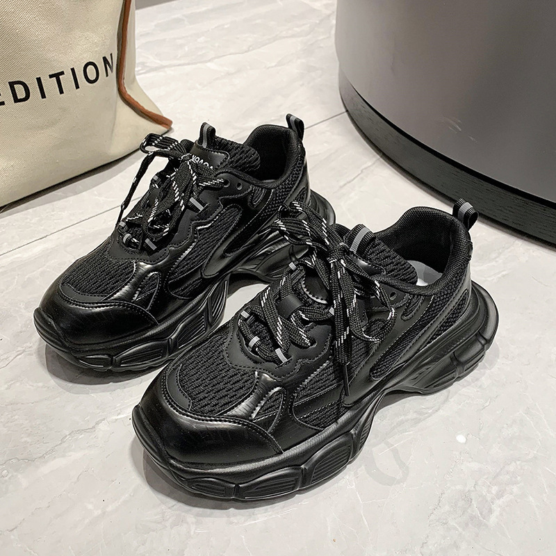 厚底老爹鞋女2025春秋款休闲运动鞋超火爆款百搭小白鞋ins潮|undefined