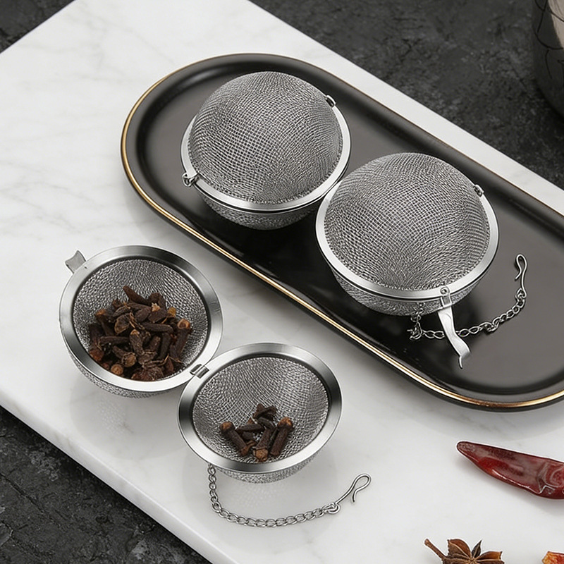 Seasoning Ball Set with Marinade Seasoning Box for Home Use, Stainless Steel Tea Infuser Ball for Soup and Stew, Kitchen Special