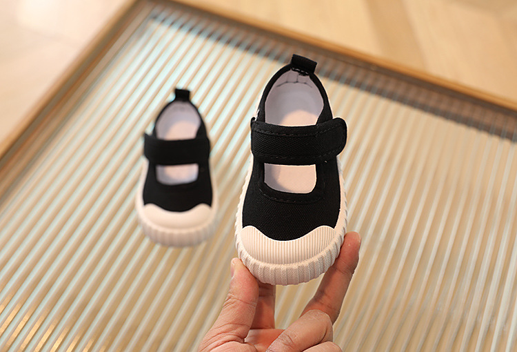 Décolleté, scarpe di tela per ragazze, scarpe di tela per l'asilo primaverile e autunnale, scarpe di tela per bambini da 1 a 7 anni, scarpe da principessa, suole solide, morbide_voghion.com