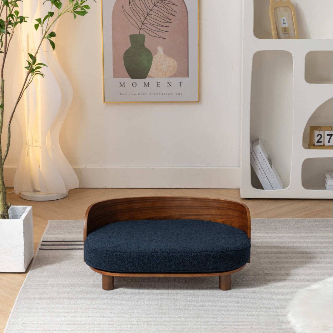 Inventario de madera para gatos cama de doble capa cama de madera maciza pequeña cama de perros grandes y medianos cama de mascotas gato nido