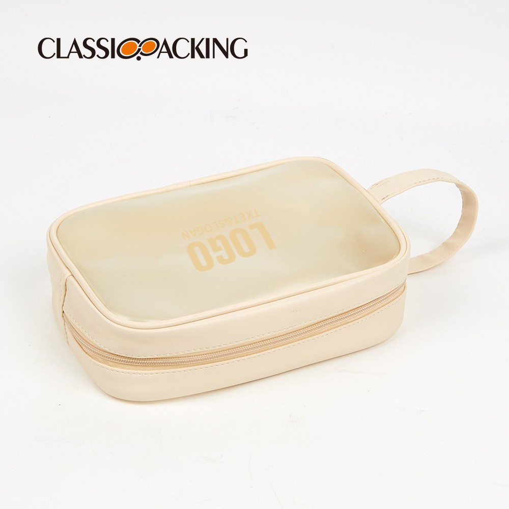 Simple ins transparente bolsa de cosméticos esmerilado PVC baño natación cuidado de la piel bolsa de almacenamiento de gran capacidad bolsa de lavado portátil