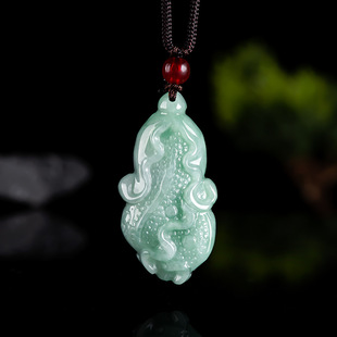 Natural Burmese A Jade Cabbage Lettuce Pendant Waxy Seed Jade Pendant Flower Women's Jade Pendant Jade
