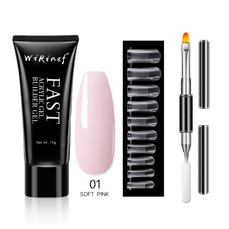 Nail Extend Gel 15ml Crystal Quick Nail Extend Gel Paperless UV Phototherapy Gel Nail Extend Gel 15ml Crystal Quick Nail Extend Gel Paperless UV Phototherapy Gel