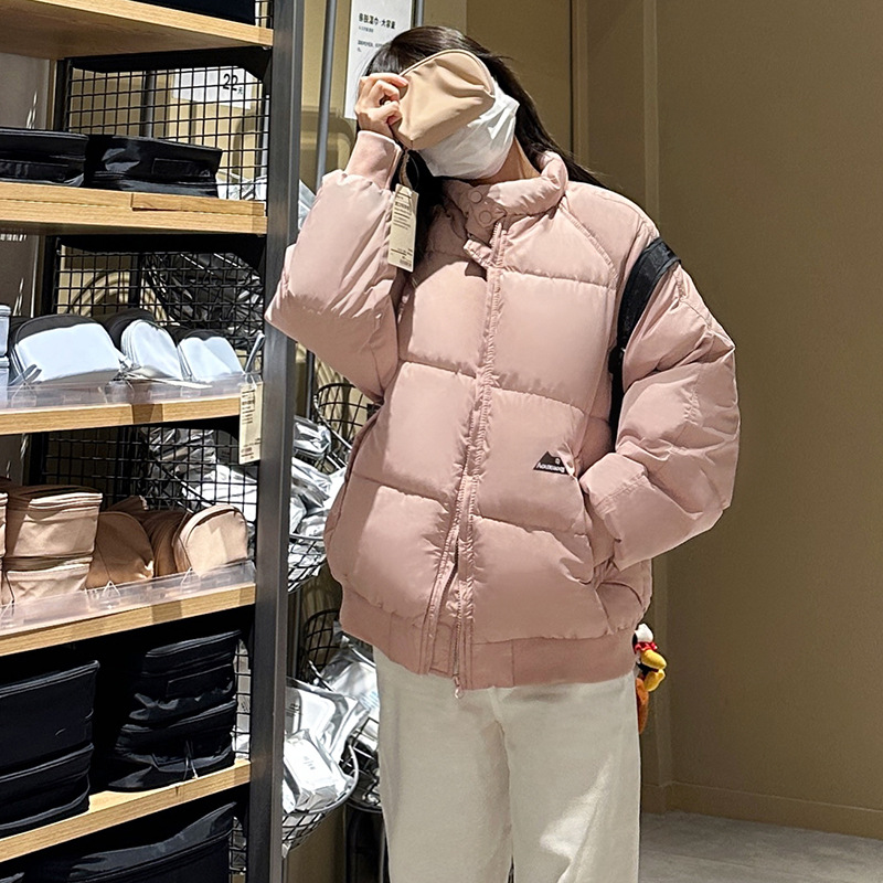 2025 invierno nueva ropa de algodón de mujer coreana calentamiento cómodo simple versátil ropa de pan gruesa abrigo de algodón