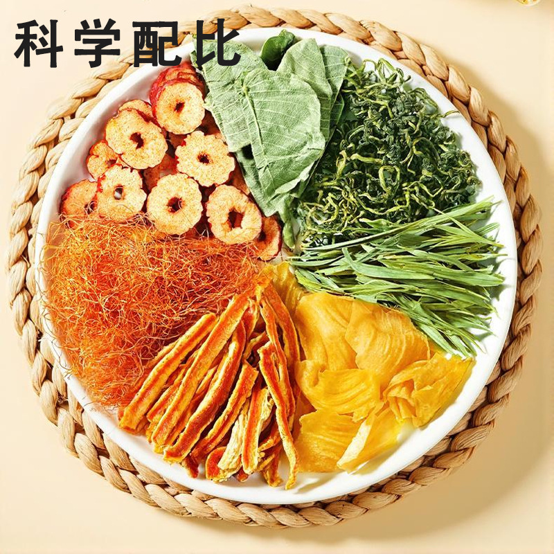 鶏砂肝茶、コーンシルク、タンポポ根、みかんの皮、デーツの水漬け 60g|undefined