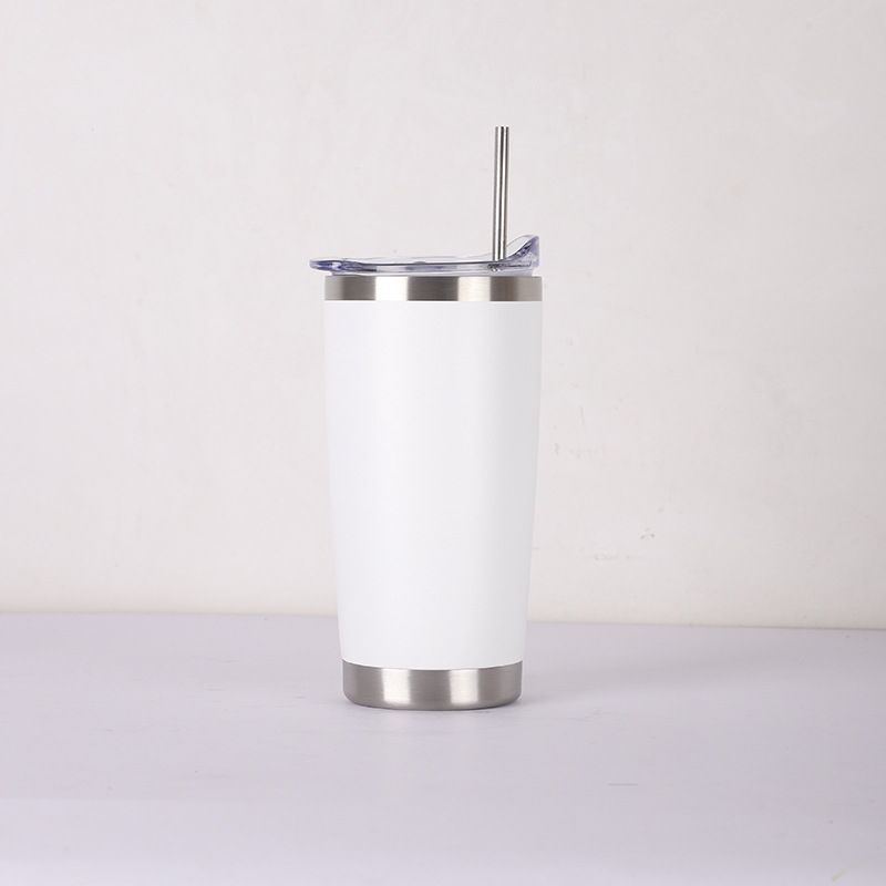 20 vasos térmicos con forma de coche, vasos de cerveza con aislamiento al vacío de acero inoxidable 304 con pajita, portátiles y a prueba de fugas.