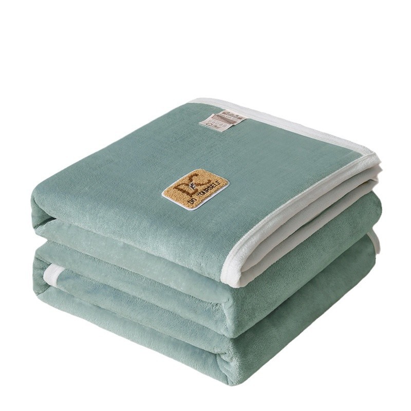 남극 클래스 A 두꺼운 피부 친화적 인 다기능 담요 산호 양털 사무실 낮잠 담요 사계절 양면 담요