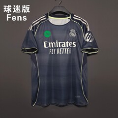 2526 レアル・マドリード アウェイファンバージョンユニフォーム 10番ムバッペ 12番アーノルド シングルトップ サッカーユニフォーム