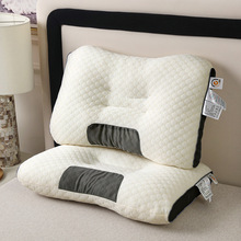 SPA枕芯针织棉水立方按摩护颈枕头家用成人枕礼品批 代发厂家直销