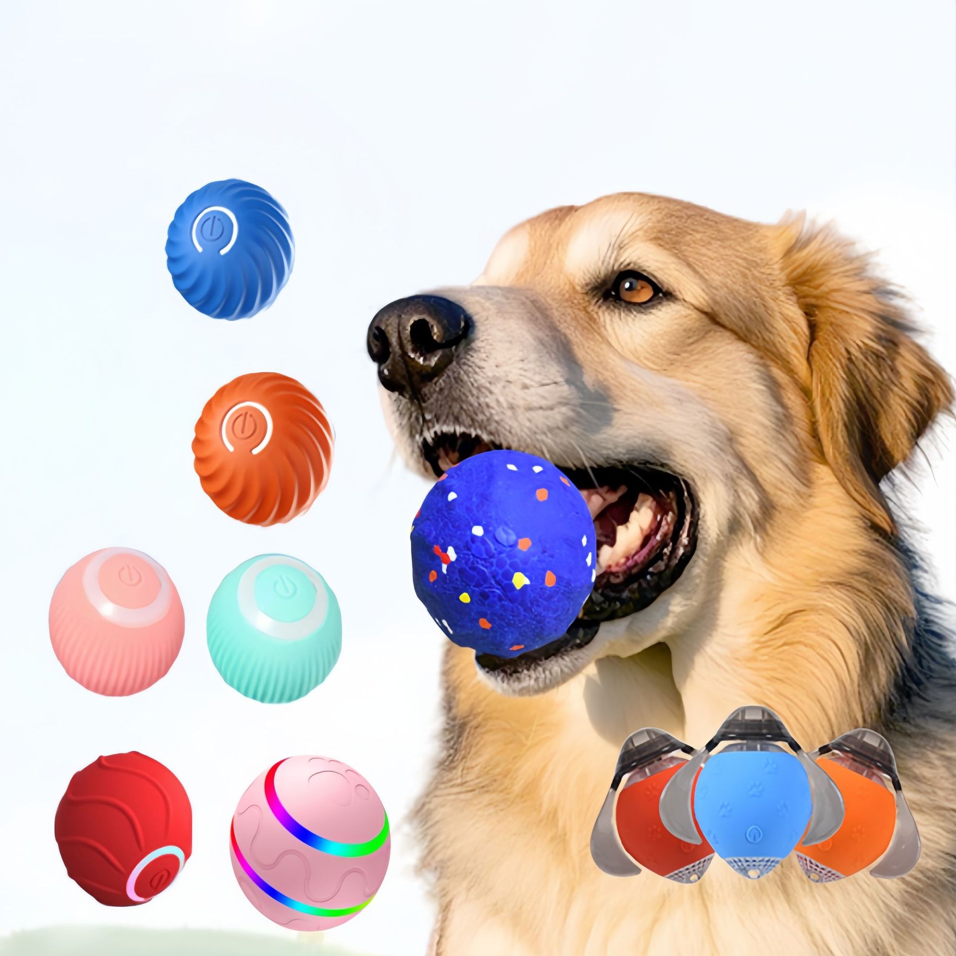 引力智能滚滚球电动逗猫玩具球猫咪自嗨解闷玩具小猫互动逗猫棒