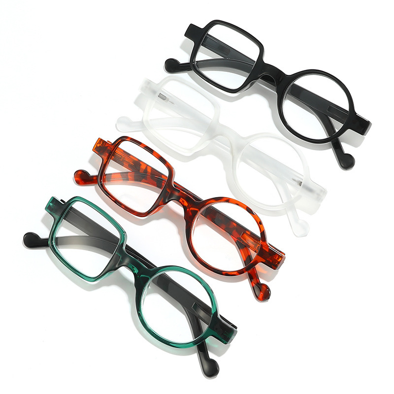 新しい高品質の小さなフレームの老眼鏡、シンプルな正方形と四角いフレーム、ユニセックスの高齢者用メガネ、軽量で持ち運び可能な読書用メガネ|undefined