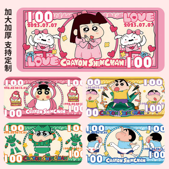Crayon Small New Mouse Pad Super Large Cartoon Animation Cute Personality Keyboard Pad Workers High Value Office Desk Pad