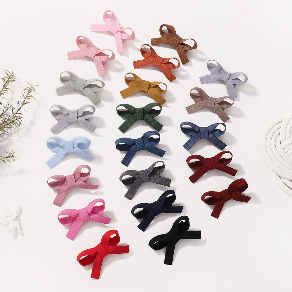 4g Weight Hair Clip Hair Accessories Type Mixed Quantity Holiday, Daily Occasion Alloy Material Bow Knot Pattern Girl'S Gender Simple Style, Classic Style Style Girl'S Simple Style Classic Style Bow Knot Alloy Hair Clip 3