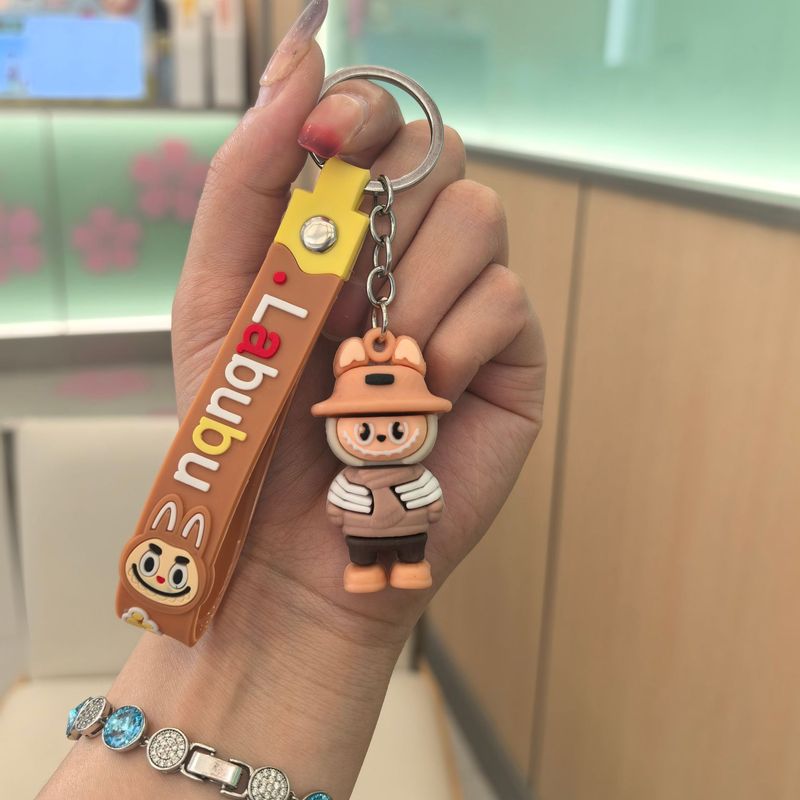 クロスボーダー漫画麦わら帽子 Labubu 小さな羊キーホルダーペンダントカップルペンダント人形カーバッグペンダント卸売|undefined