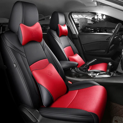 Modelə uyğun (Original) oturacaq örtükləri – Breathable Car Seat Cushions - black-and-red-deluxe-edition-2019-2024