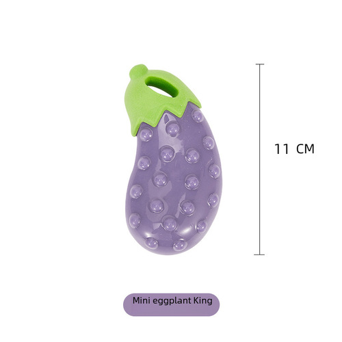 FOFOS Dual Cute Fox Dog Toys, Colorful Vegetable Sound Toys, Corn Eggplant Carrot Pet Toys