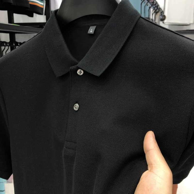 Polo для мужчин, 100% длинноволокнистый хлопок, короткий рукав, рабочий стиль, несколько цветов и размеров