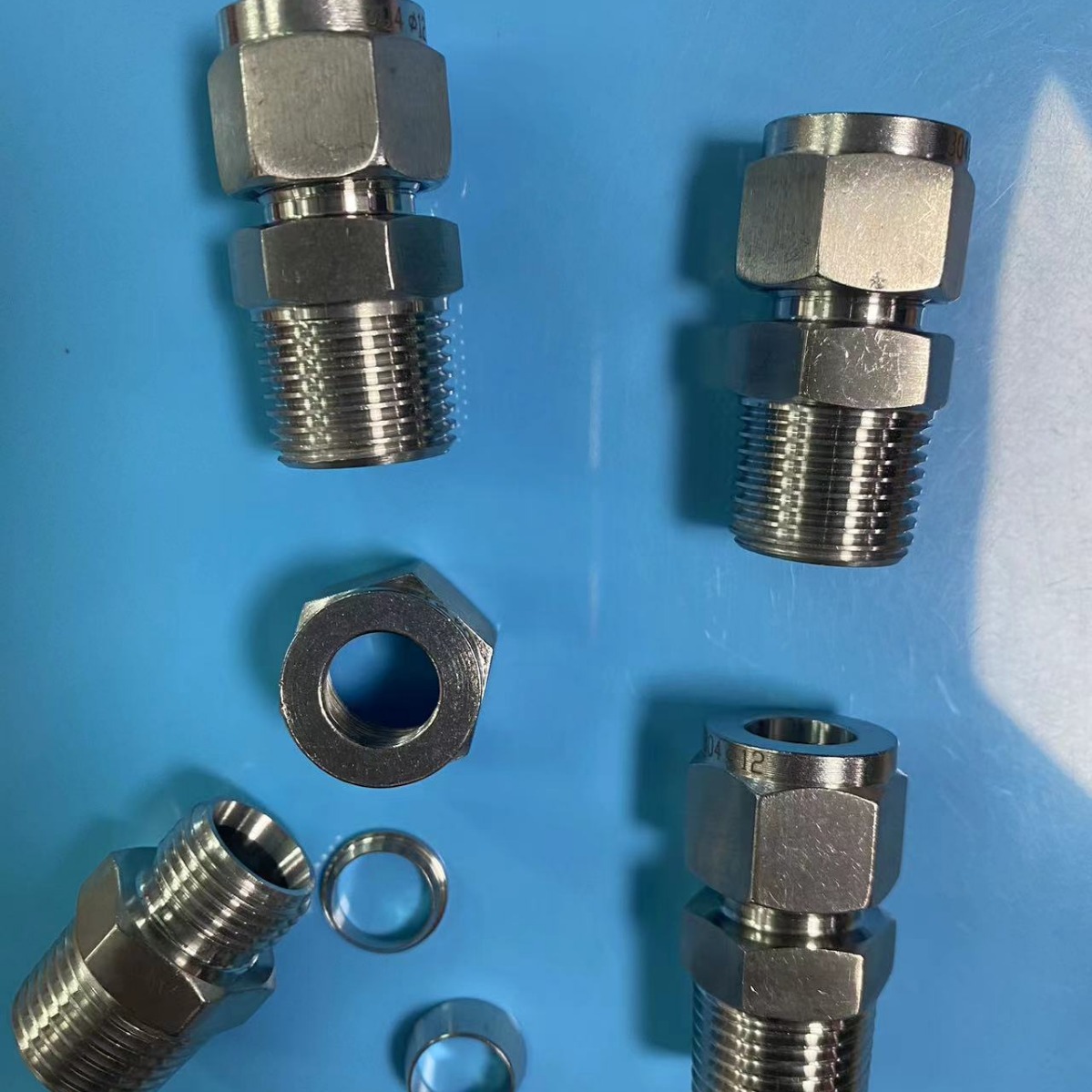 不锈钢304卡套直通 双卡圈卡套终端气源仪表铜管钢管快速免焊优惠