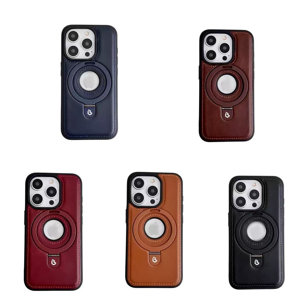 Ốp lưng da cao cấp tích hợp giá đỡ cho iPhone 15, 16, 17 Pro Max — 【Đen Cao Cấp】Dòng 17 - Không Lo Lọt Logo, 【Nâu Thanh Lịch】Dòng 17 - Không Lo Lọt Nhãn, 【Gentleman Blue】Dòng 17 - Không Lo Lọt Nhãn, 【Đỏ】Dòng 17 - Không Lo Lọt Nhãn chi tiết 13