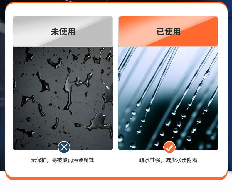 New glass rain-proof agent cleaner wiper windshield oil film remover rain-proof rain-proof rain-repellent cleaner