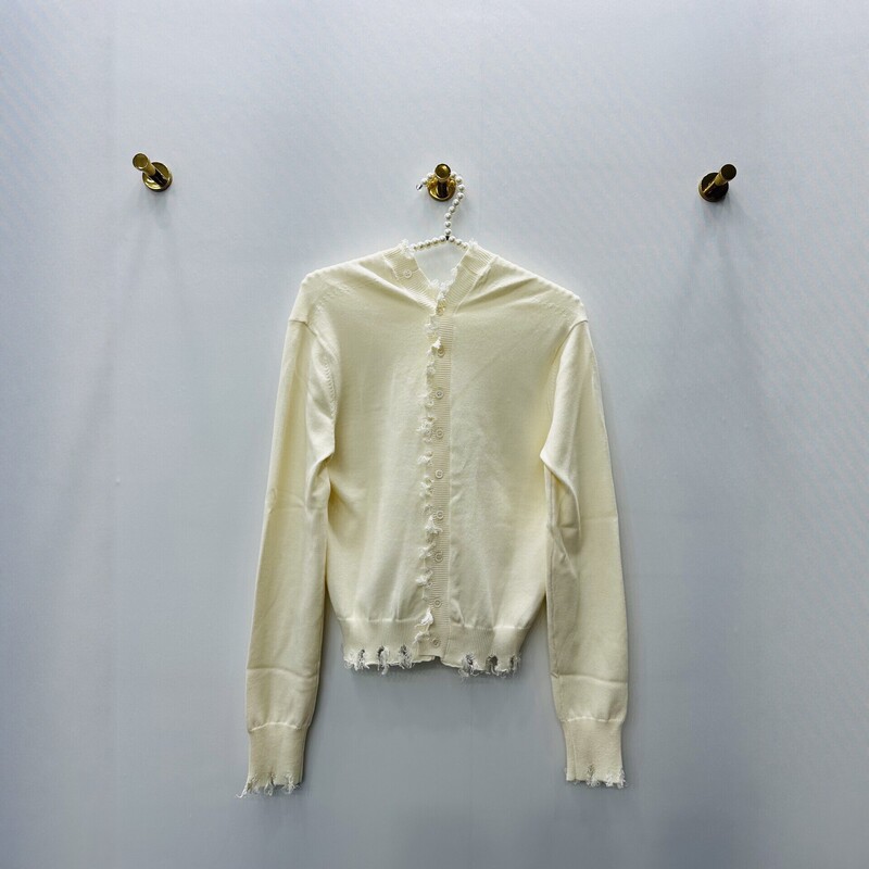 Nanyou High-End Women's Clothing Cream-Colored Lace Knit Cardigan New V-Neck Short Sweater Coat Fashionable and Versatile Nanyou High-End Women's Clothing Cream-Colored Lace Knit Cardigan New V-Neck Short Sweater Coat Fashionable and Versatile