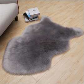 跨境ins羊毛地毯软长毛绒地毯适用于客厅卧室家居装饰地毯仿羊毛
