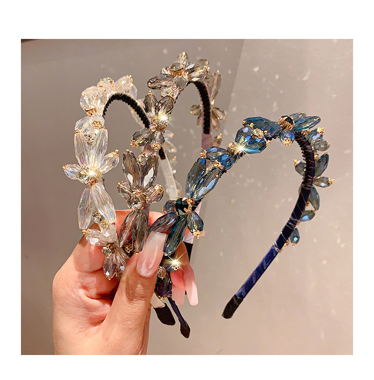 Simple Style Butterfly Artificial Crystal Inlay Rhinestones Hair Band display picture 1