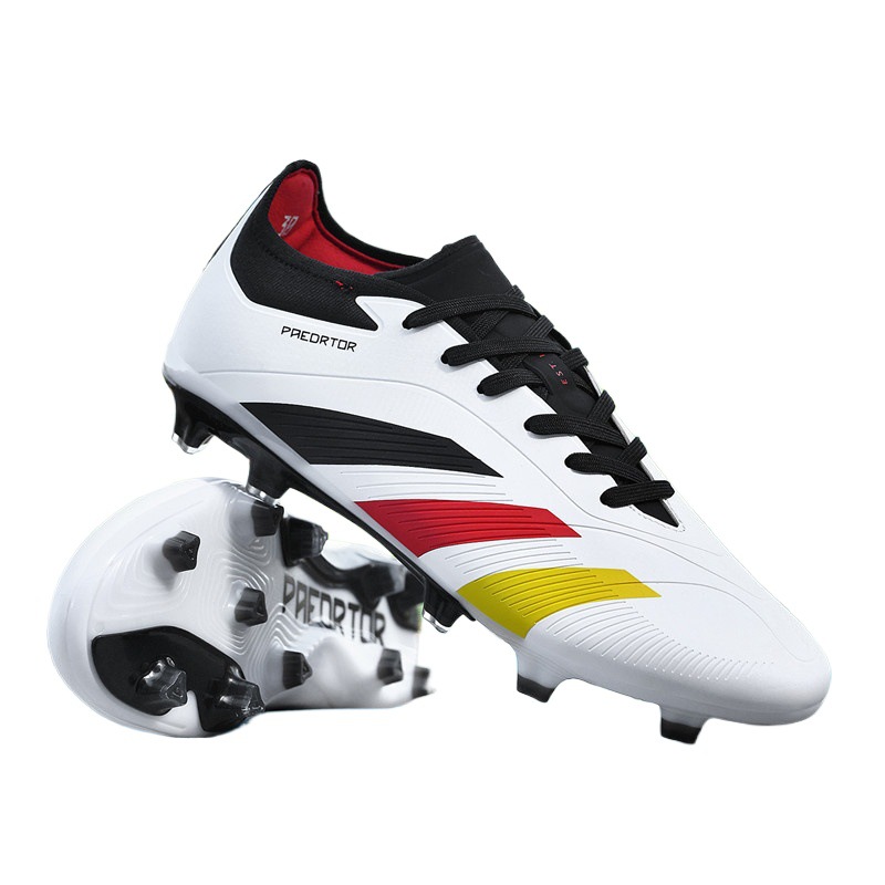 Comercio Exterior transfronterizo TF clavos largos sin costura zapatos tejidos voladores zapatos de fútbol juvenil zapatos de entrenamiento de clavos rotos de césped al por mayor